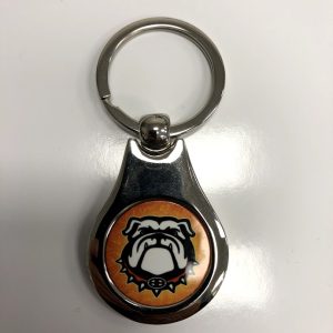 Bulldog Head Designer Keychain