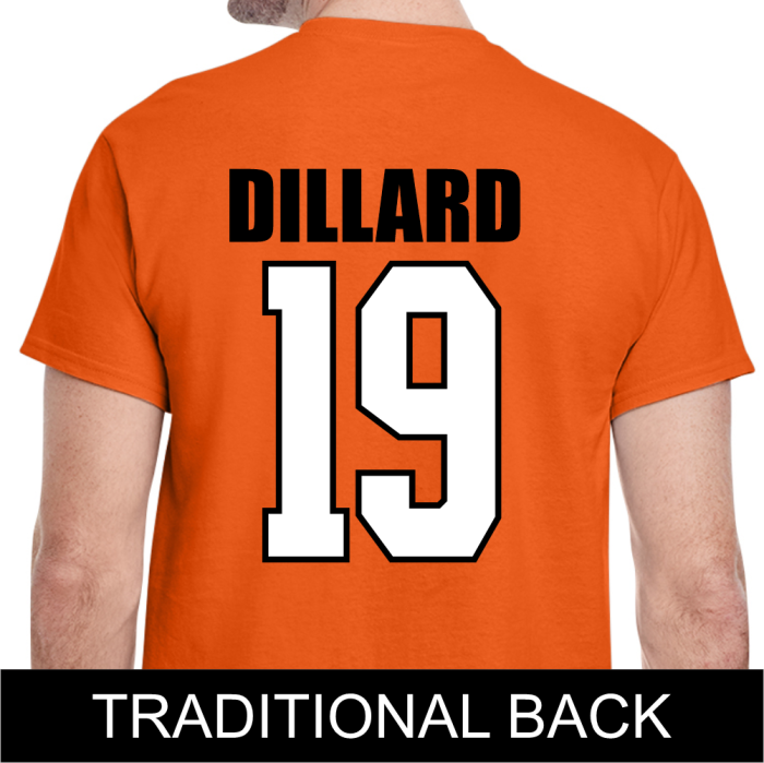 Orange 2019 Football Tee - Image 5